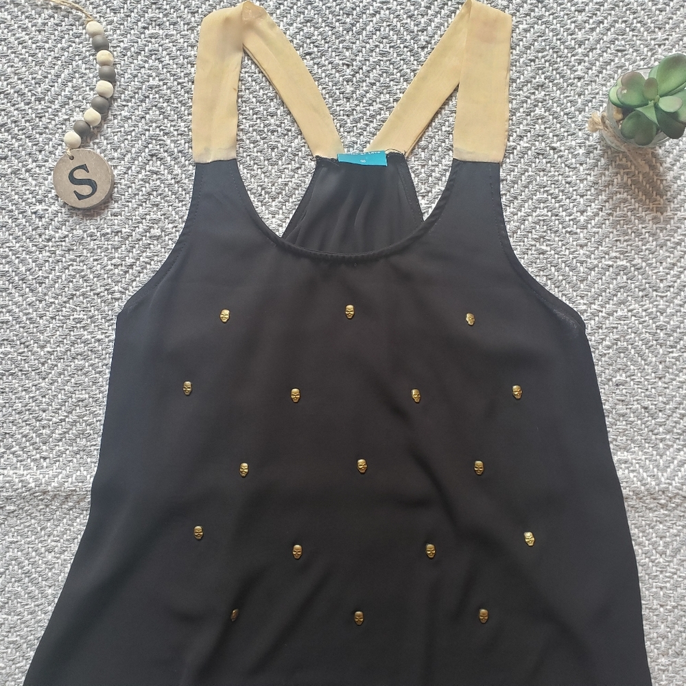 COLOR OF LOVE SKULL TANK🖤💀